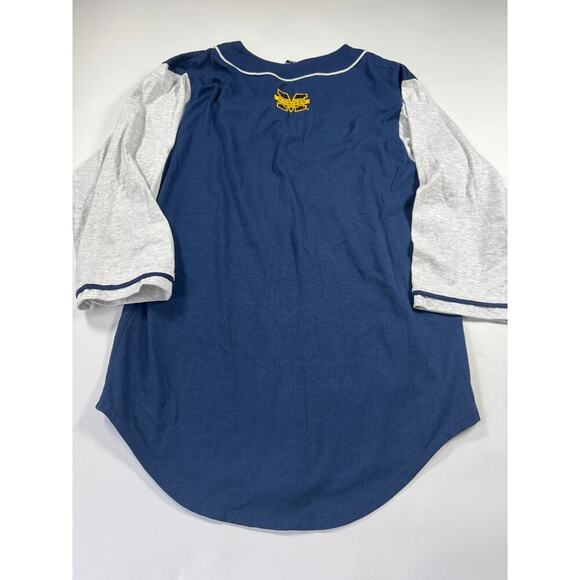 Vintage Michigan Wolverines Baseball Jersey 3/4 Sleeve Size Medium - Picture 7 of 8